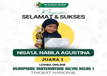 Nisa'ul Nabila Agustina Juara 1 Lomba Online Olimpiade Matematika Tingkat Nasional